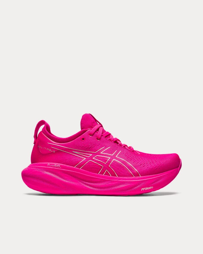 AsicsGel-Nimbus 25 rose Rave / Pure Silver Chaussures de running