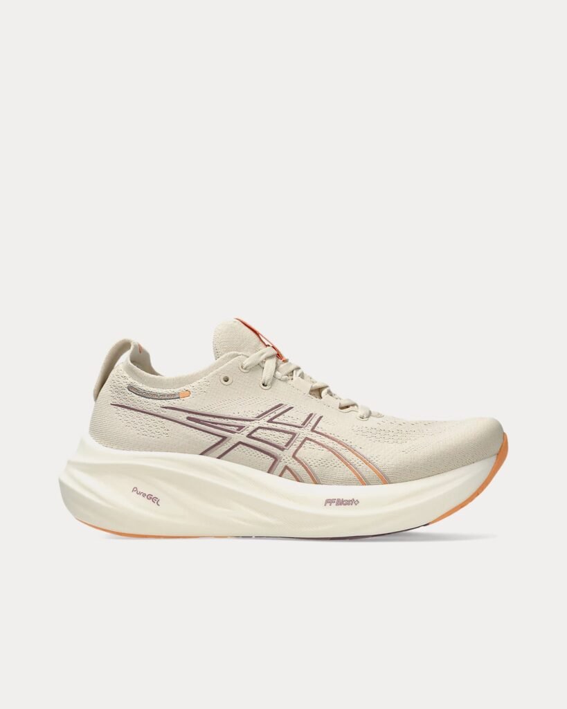 AsicsGel-Nimbus 26 Oatmeal / Faded Orange Chaussures de running