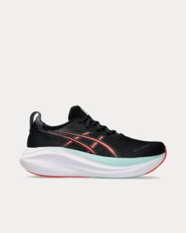 AsicsGel-Nimbus 27 Black / Coral Reef Running Shoes