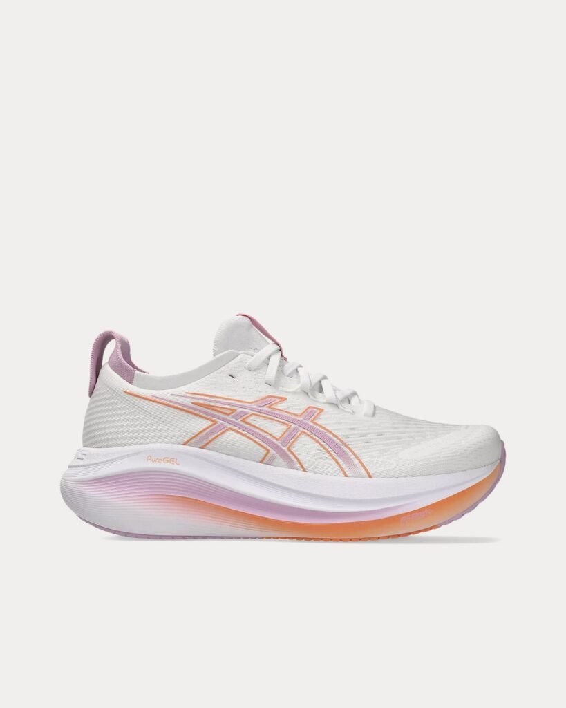 AsicsGel-Nimbus 27 blanc / Light Ube Chaussures de running