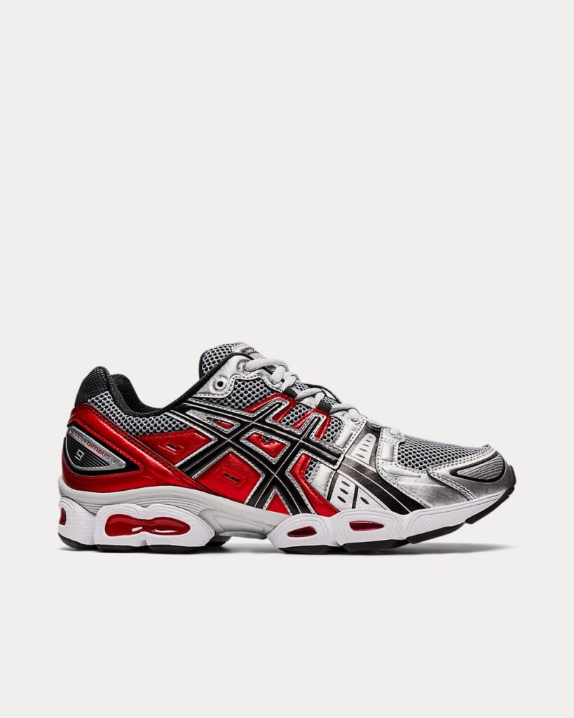 AsicsGEL-NIMBUS 9 Pure Silver / Classic rouge Chaussures de running
