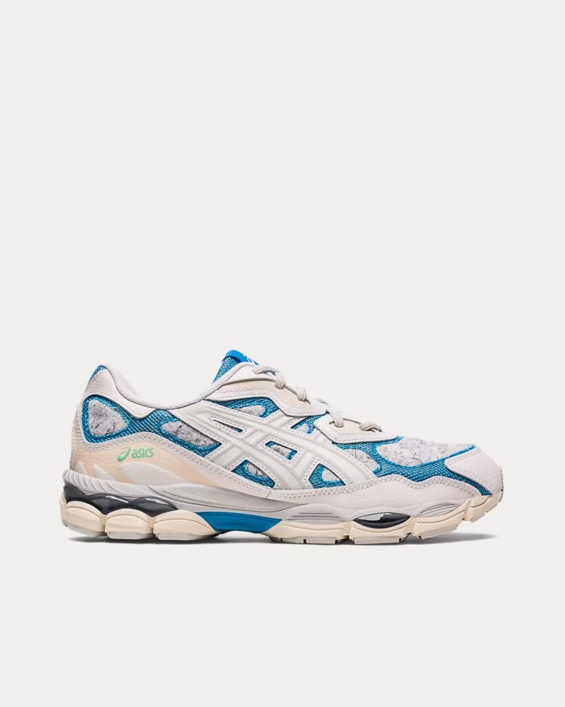 AsicsGel-NYC blanc / Dolphin bleu Sneakers basses