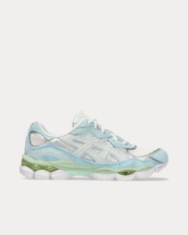 Gel-NYC Cream / Aquamarine Low Top Sneakers