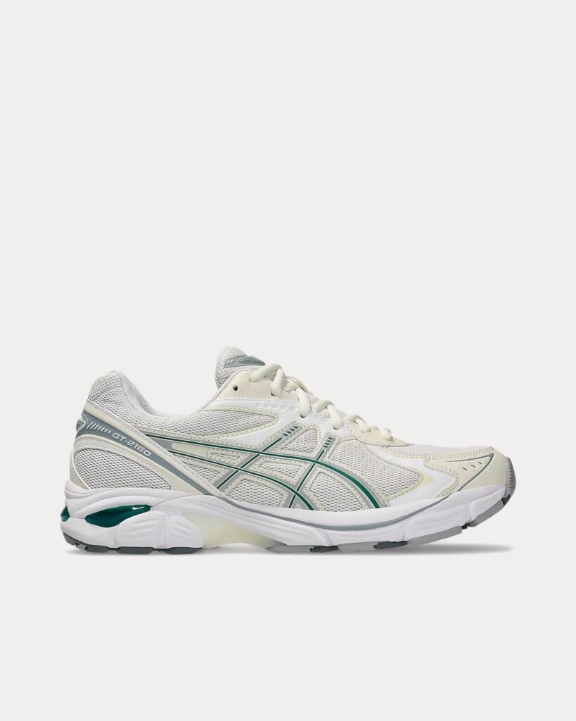 AsicsGT-2160 crème / Jasper vert Sneakers basses