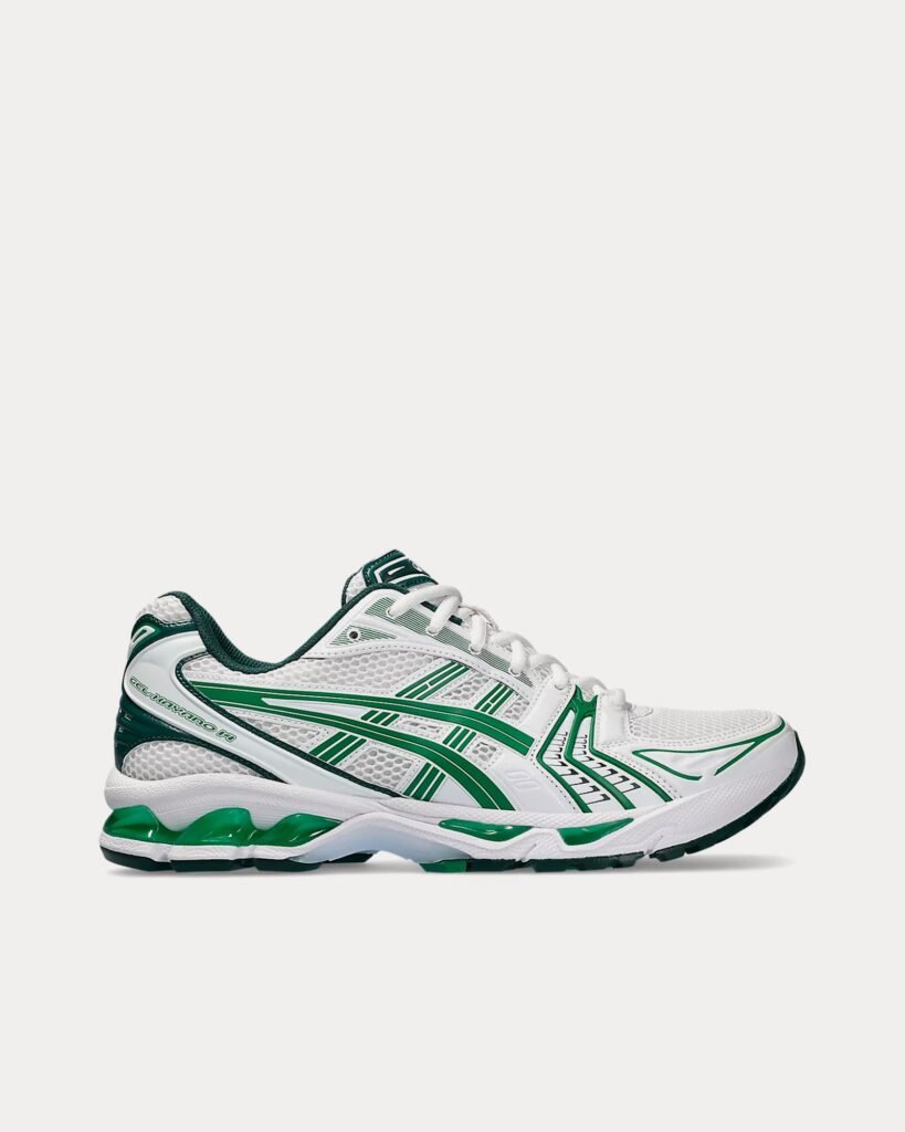 Confort amélioré Asics x Aritzia Gel-Kayano 14 blanc et vert pour femmes