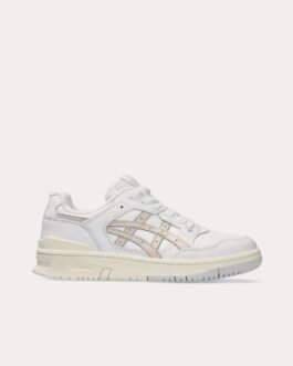 EX89 White / Mineral Beige Low Top Sneakers