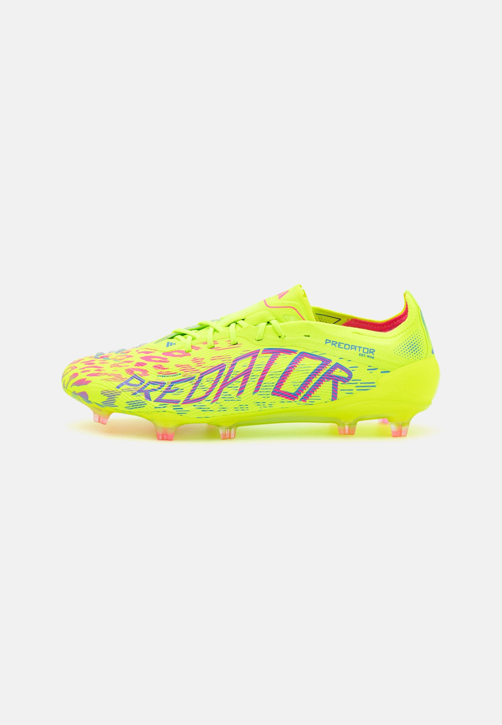 PREDATOR ELITE FIRM GROUND - Chaussures de football pour terrain sec - lucid lemon/lucid pink/blue fusion