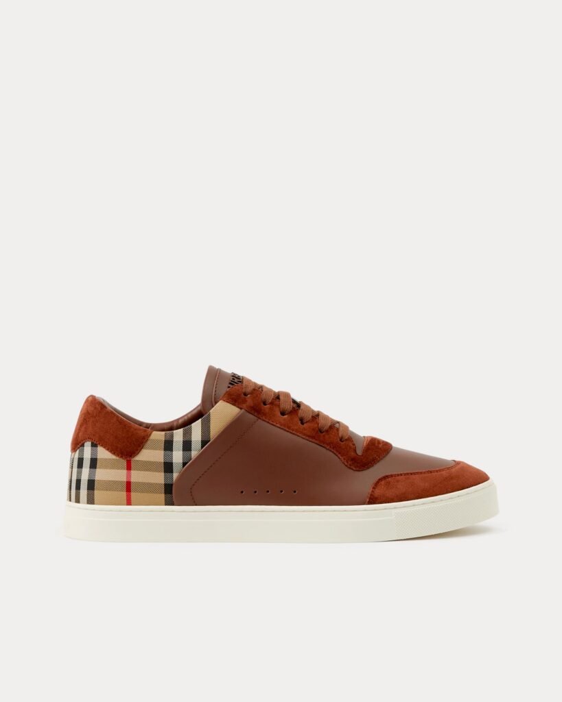 Baskets basses Burberry en cuir