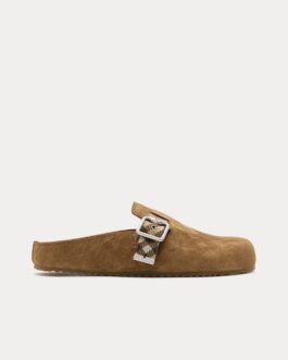 Sabots Burberry Urchin en daim et jute