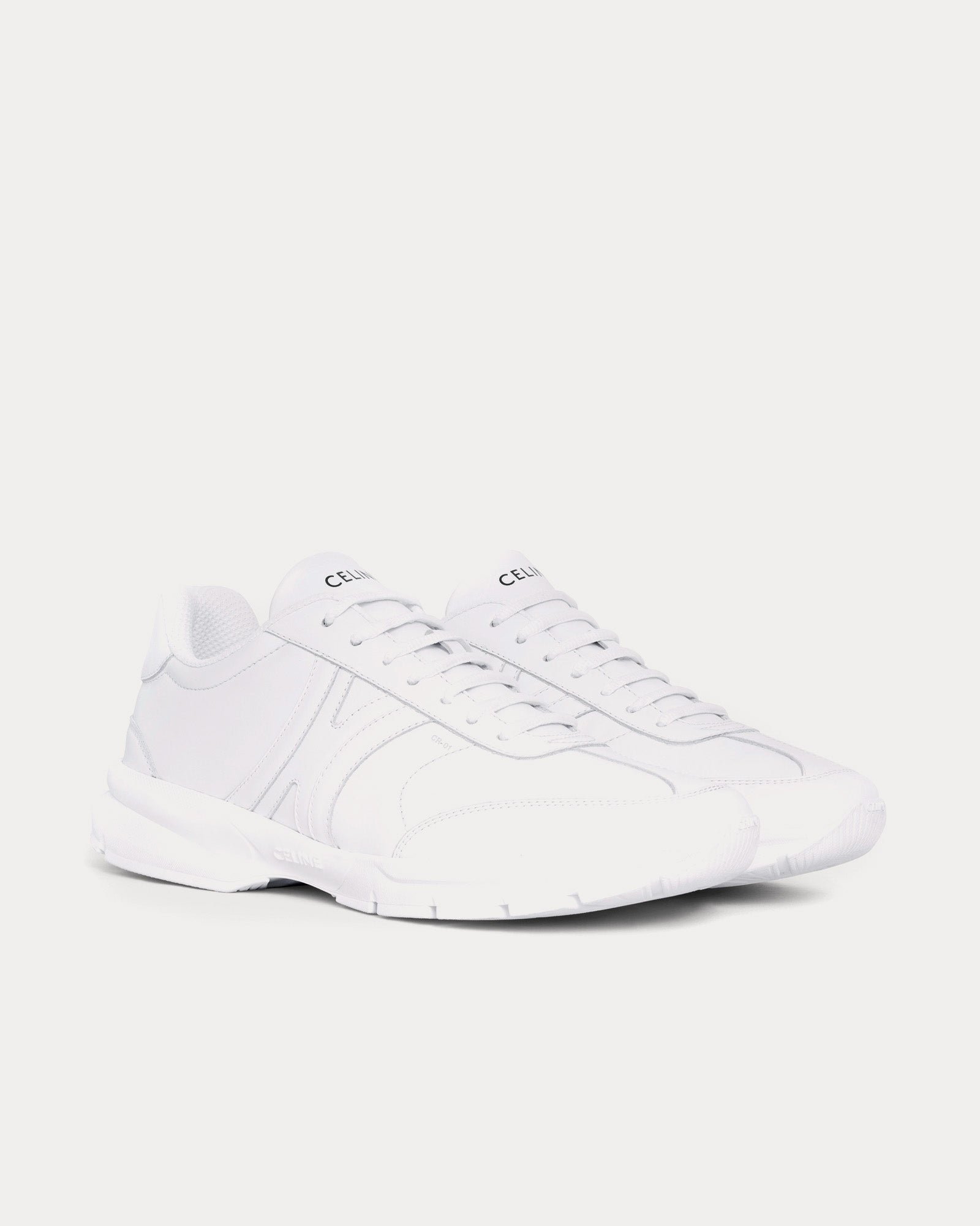 Baskets basses Céline CR-01 Runner Optic blanc