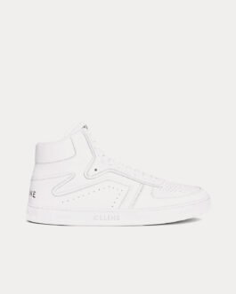 Baskets montantes Céline CT-01 'Z' en cuir de veau blanc optique