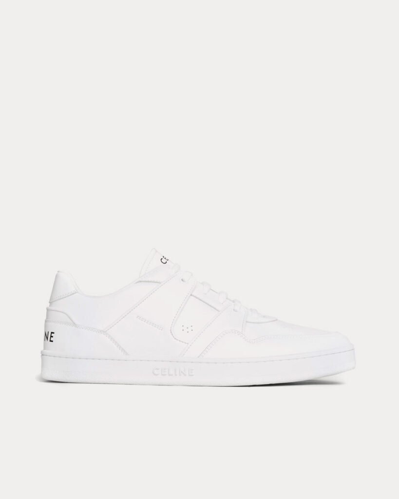 Baskets basses Céline CT-04 en cuir blanc optique