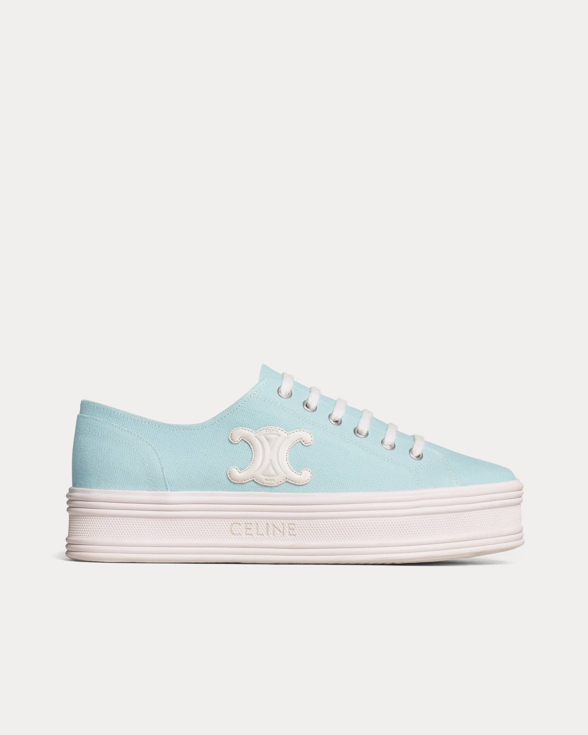 Baskets basses à lacets bleu clair Celine Jane
