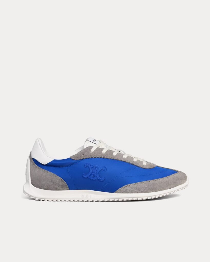 Baskets basses Celine Racer bleu électrique