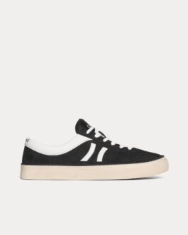 Baskets basses Céline Sunset en daim et cuir de veau noir/blanc optique