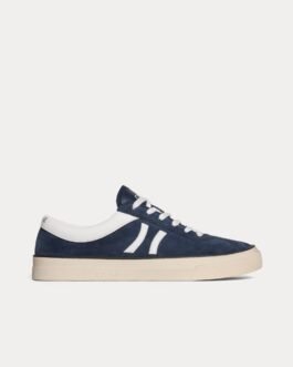 Baskets basses Céline Sunset en daim et cuir de veau bleu/blanc optique