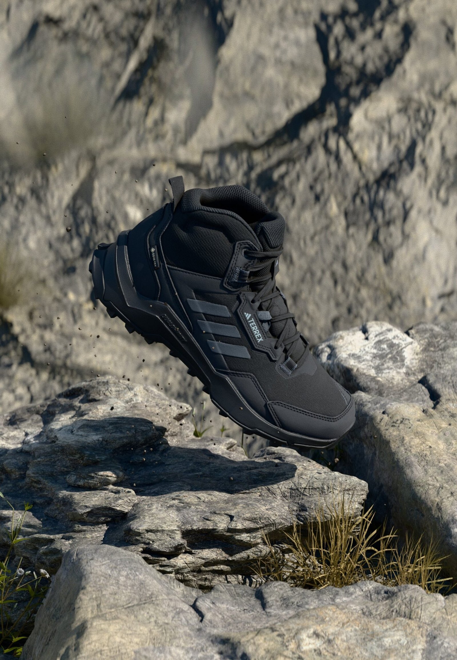 AX4 MID GORE-TEX® HIKING - Chaussures de marche - core black/carbon grey