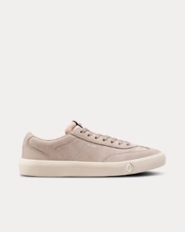 Baskets basses Dior B101 en cuir de veau nubuck grège