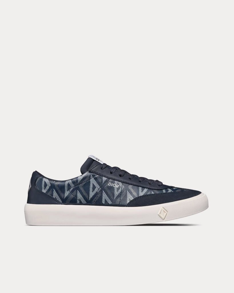 Baskets basses Dior B101 CD Diamond bleu marine en toile