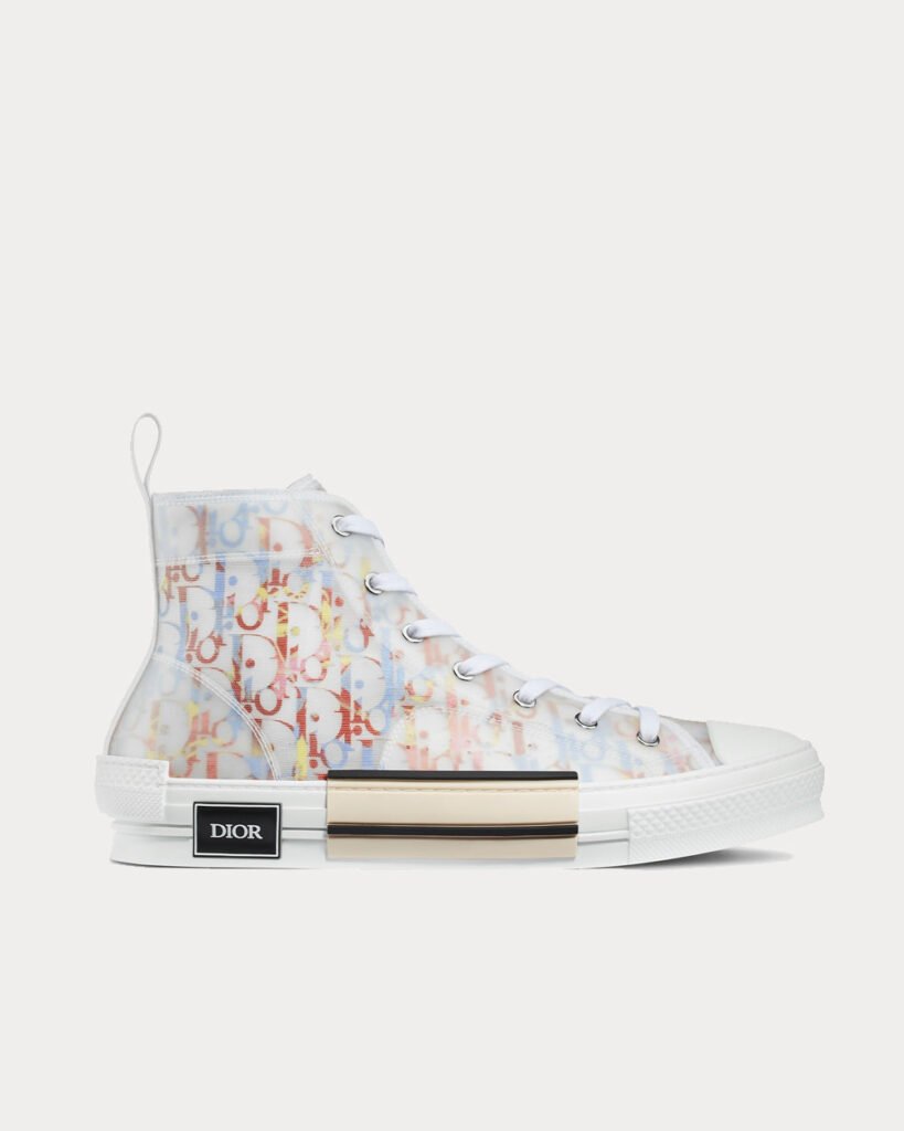 Baskets montantes Dior B23 en toile Dior Oblique multicolore