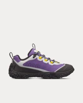 Baskets basses Dior Diorizon Hiking en mesh technique violet et caoutchouc noir