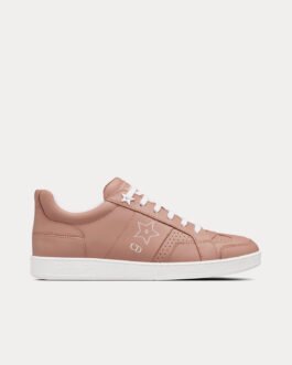 Baskets basses Dior Star en cuir de veau nude