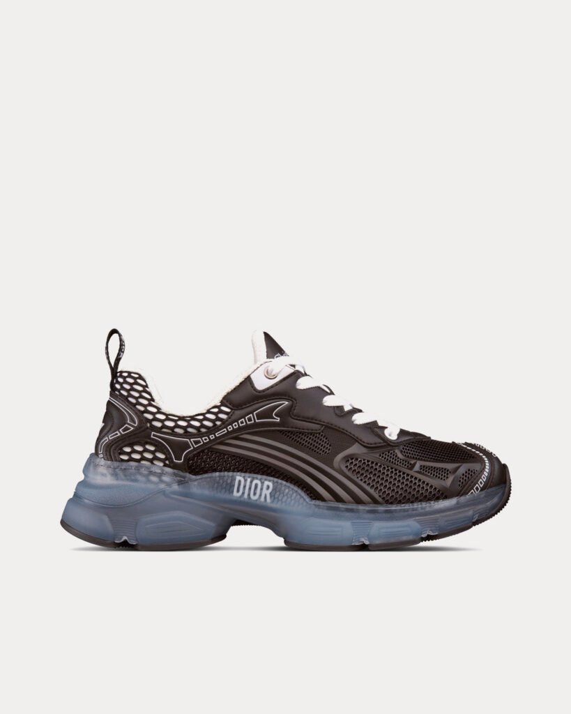 Baskets basses Dior Vibe noires en tissu technique