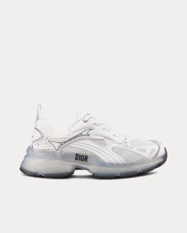 Baskets basses Dior Vibe blanches en tissu technique, mesh et caoutchouc