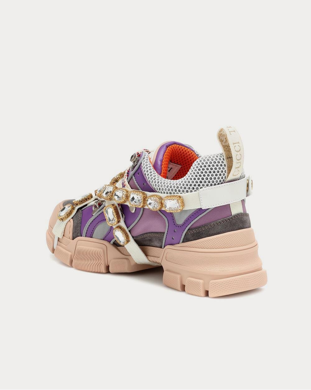 Baskets basses multicolores Gucci Flashtrek ornées – Image 3