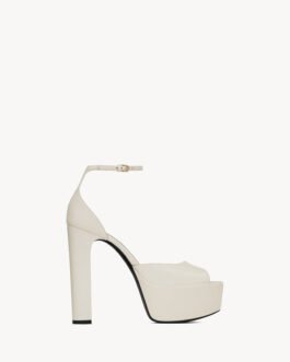 Saint Laurent JODIE sandales à plateforme en cuir lisse