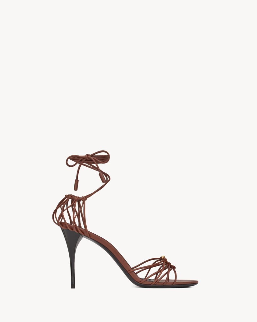BABYLONE sandales en cuir lisse