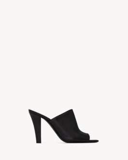 Saint Laurent JILL mules en cuir lisse – Réf. BPC-82690