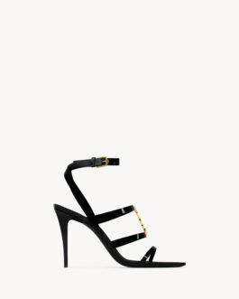 Saint Laurent CASSANDRA sandales en cuir verni – Réf. BPC-83184