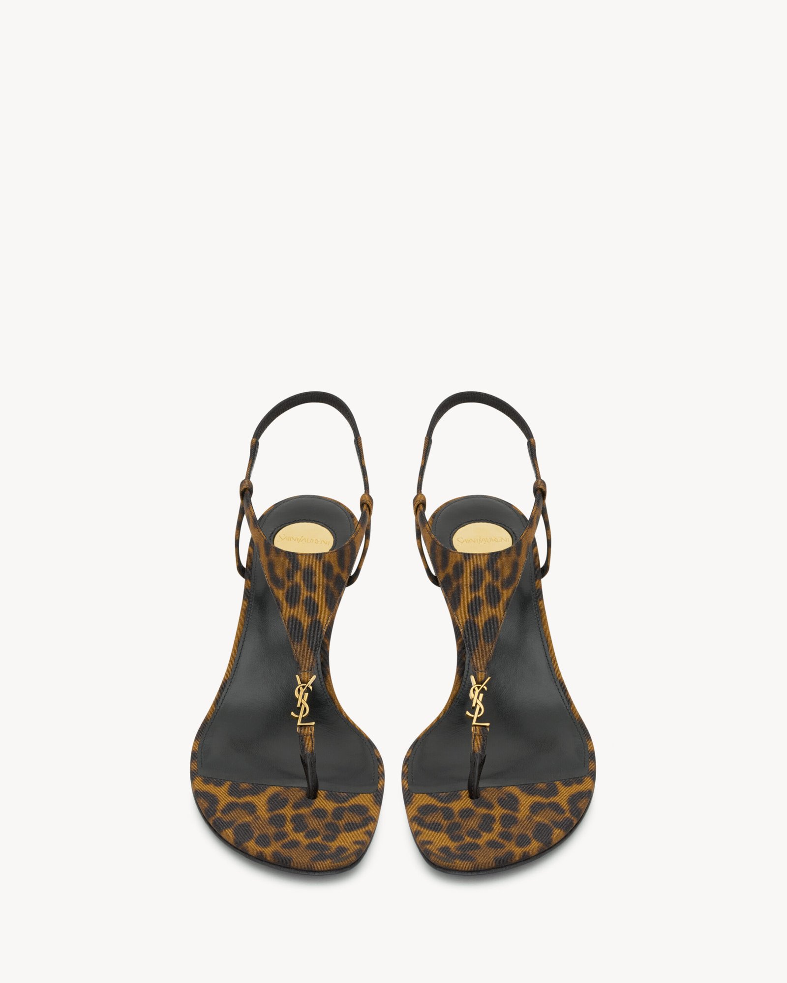 Saint Laurent CASSANDRA compensées en gros-grain - vue 2