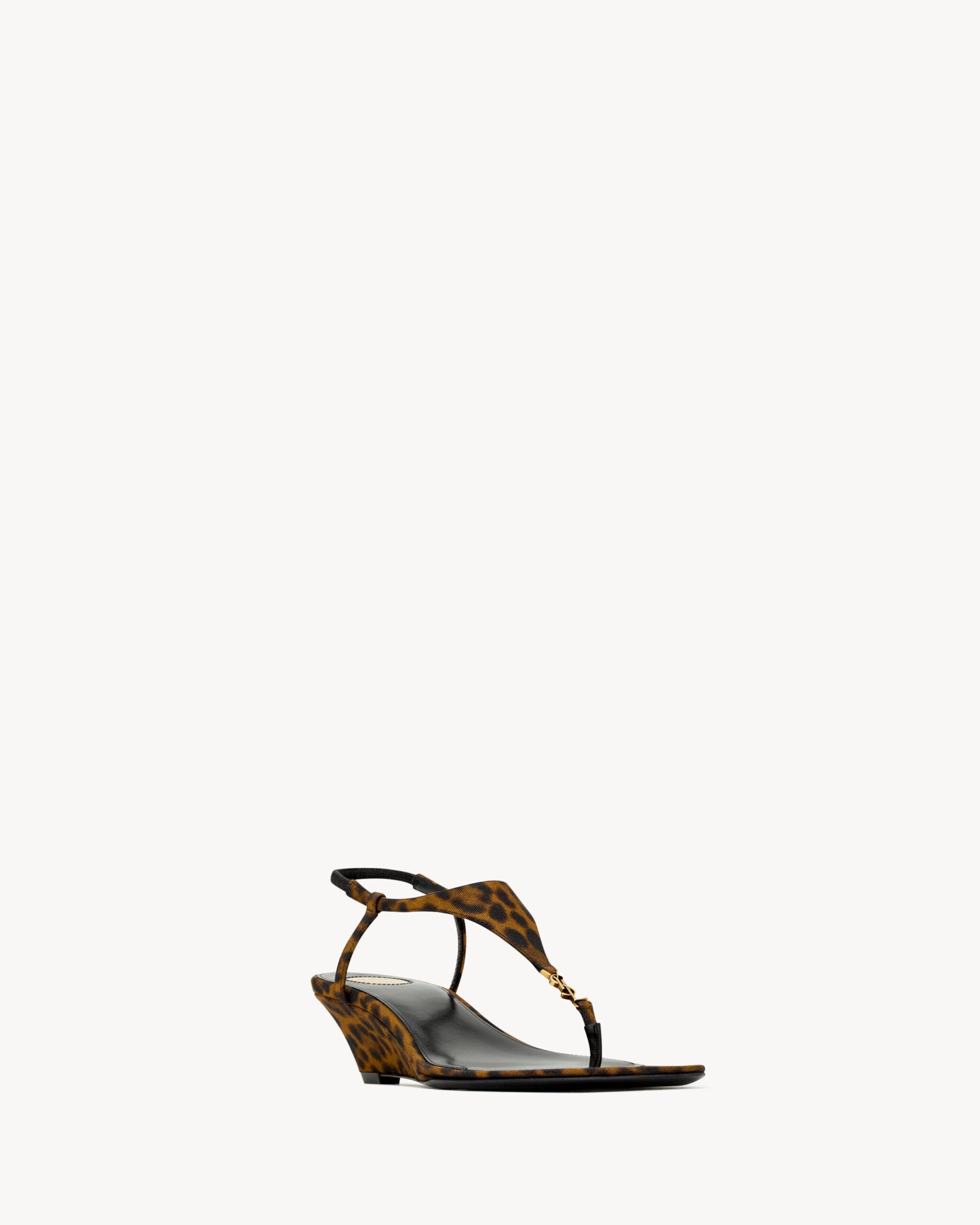 Saint Laurent CASSANDRA compensées en gros-grain - vue 3