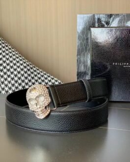 Ceinture homme de haute qualité avec tête de mort