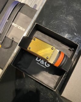 CEINTURE EN CUIR RÉVERSIBLE AVEC PLAQUE DE LOGO PREMIUM