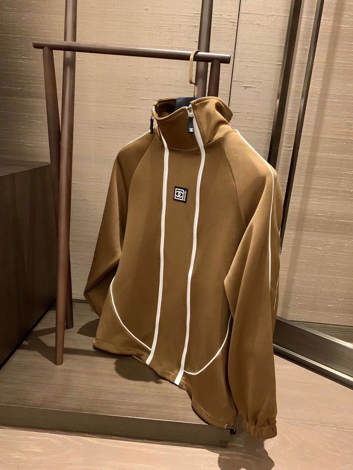 Veste à double fermeture éclair pour femme