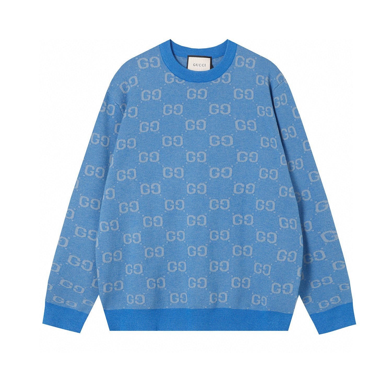 GUCCI || PULL EN COTON GG INTARSIA