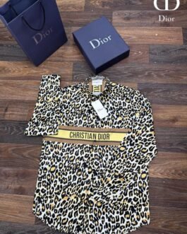 CHEMISE IMPORTÉE DE DINDE À IMPRIMÉ LÉOPARD