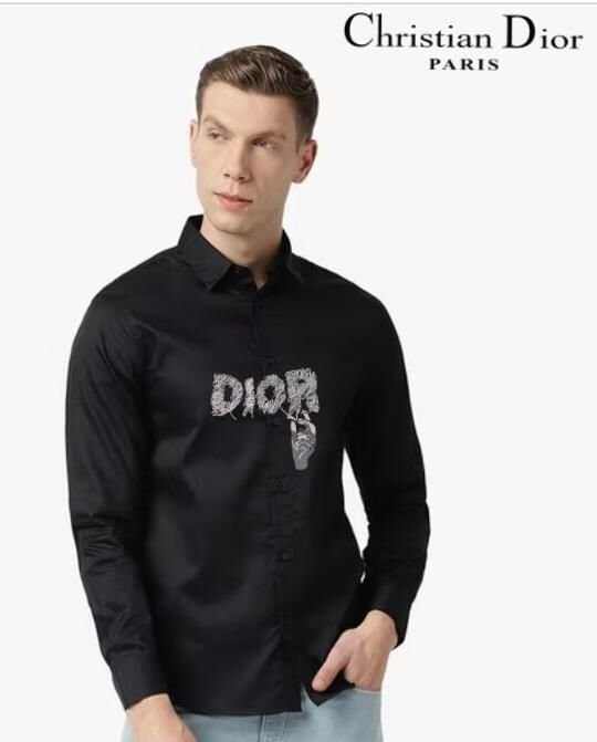 CHRISTIAN DIOR || Chemises de luxe à manches longues et logo Dior Street Style