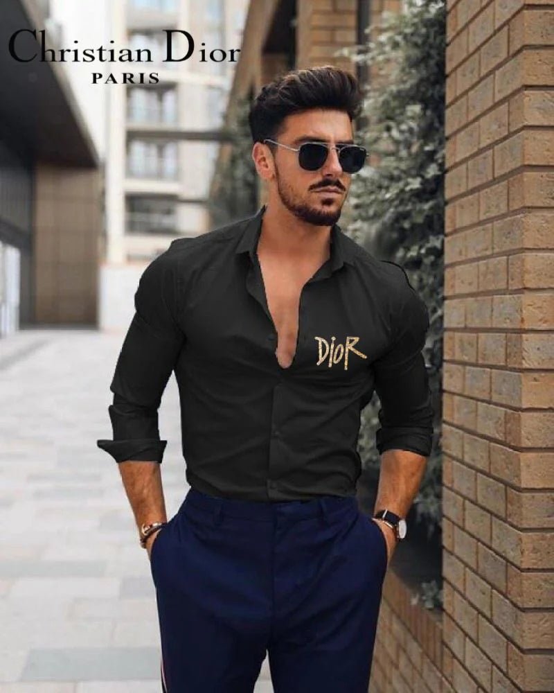 CHRISTIAN DIOR || Chemise à manches longues Dior manuscrite