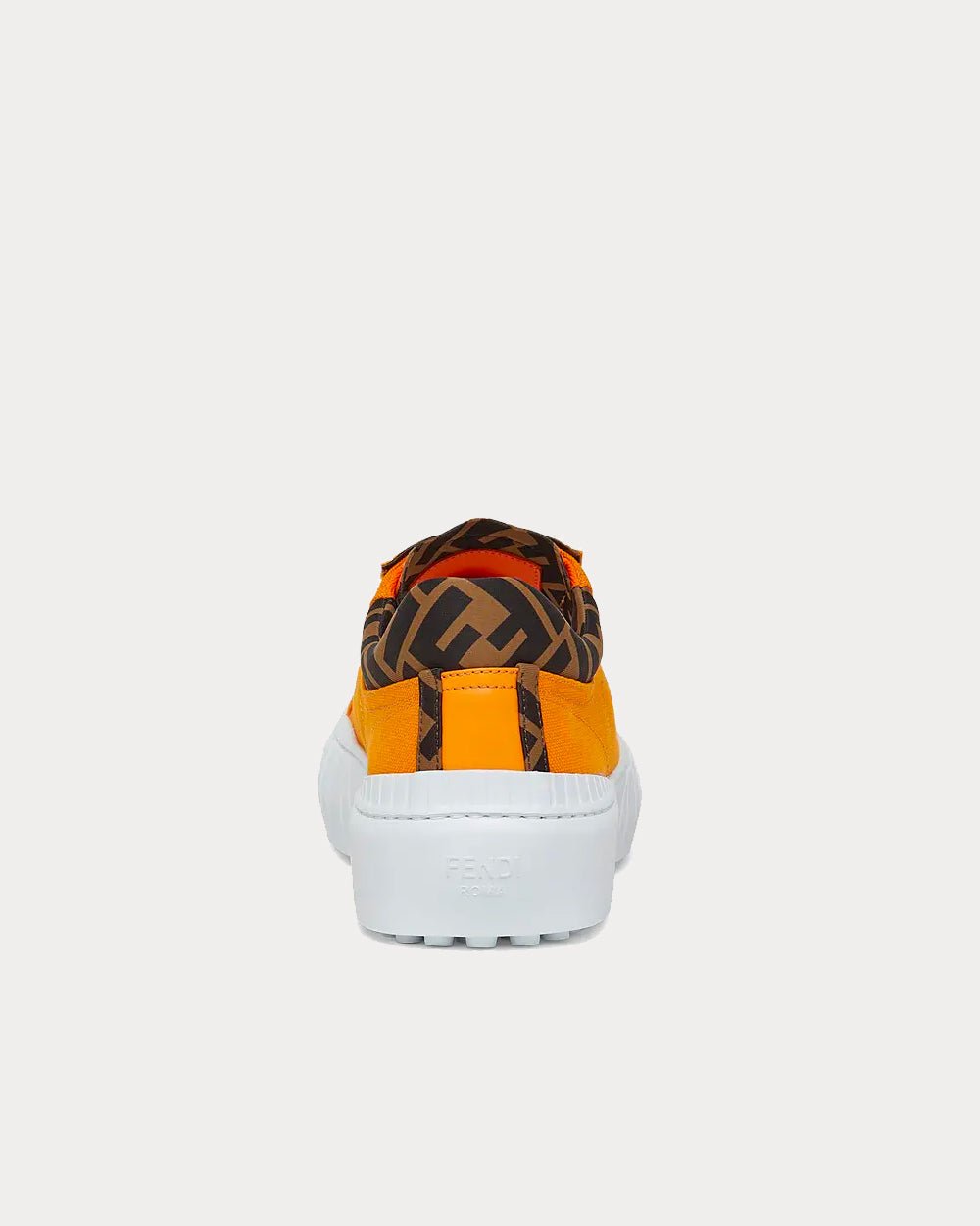 Baskets basses Fendi en toile orange – Image 4