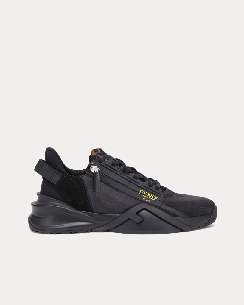 Baskets basses noires en nylon Fendi by Marc Jacobs Flow