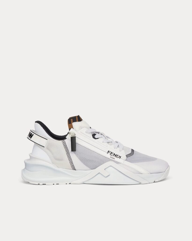 Baskets basses blanches en nylon Fendi by Marc Jacobs Flow