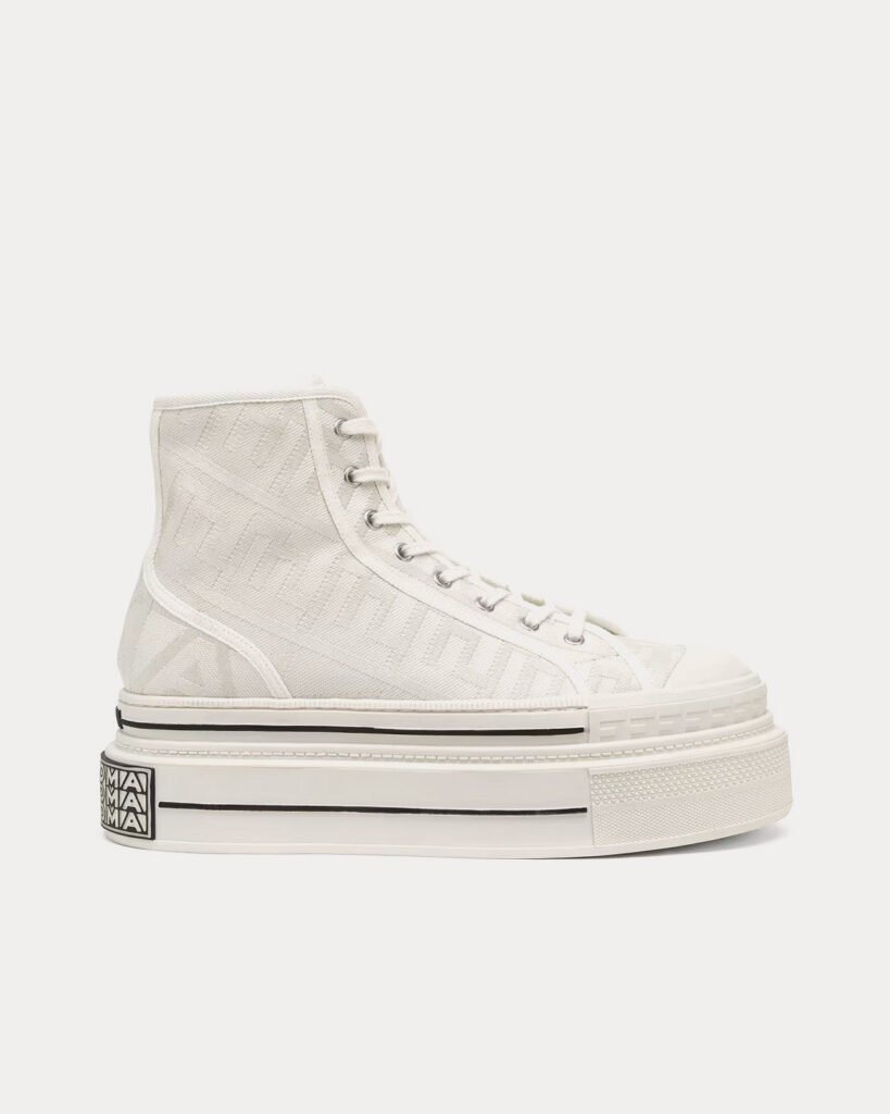 Baskets montantes blanches en toile Domino Fendi by Marc Jacobs