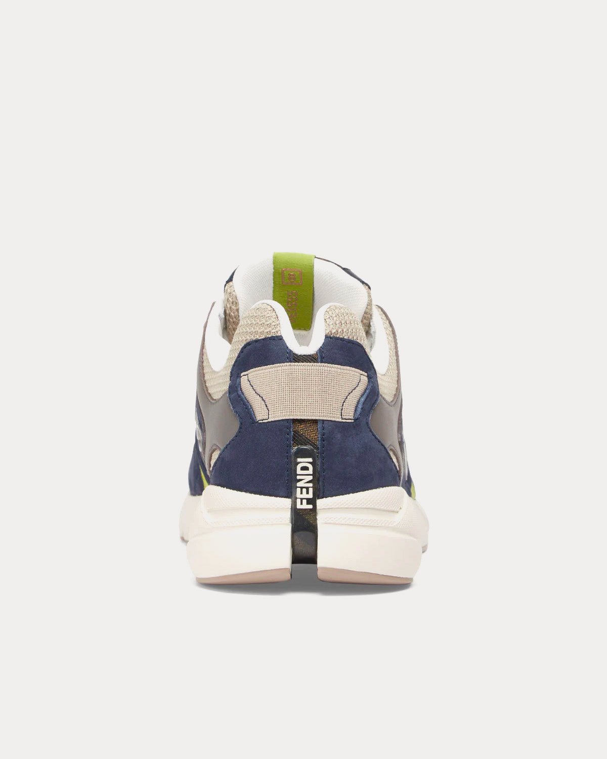 Baskets basses Fendi Faster en cuir nubuck bleu – Image 4
