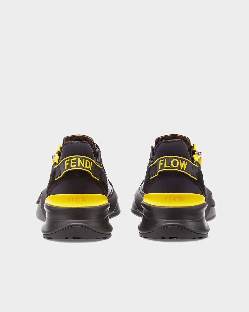 Baskets basses Fendi Flow en cuir noir – Image 4