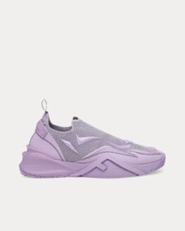 Baskets Fendi Flow Mesh Running Lilas à enfiler