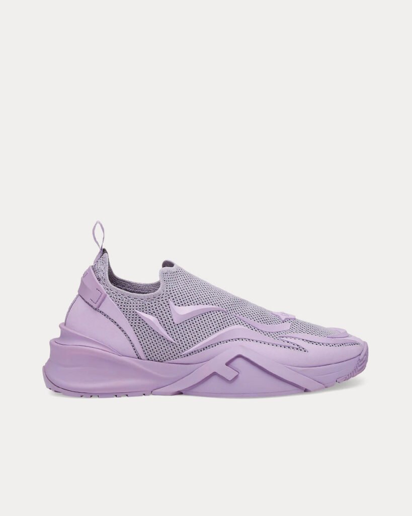 Baskets Fendi Flow Mesh Running Lilas à enfiler